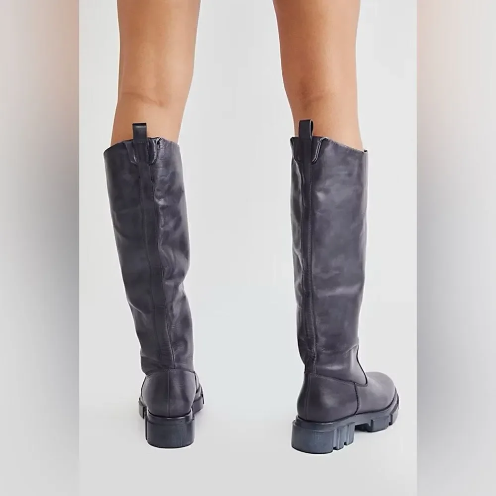 NEW Free People Brooks Tall Boot in Black